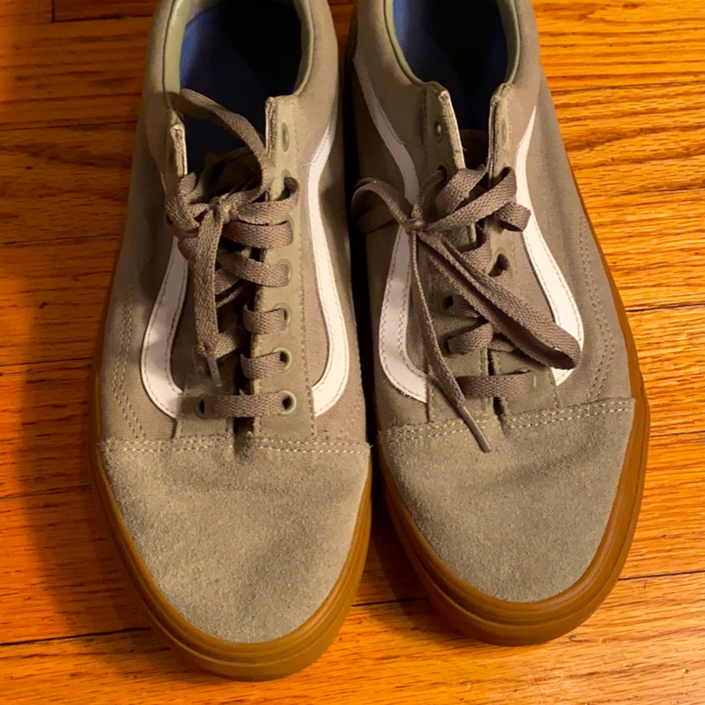 Gray suede vans